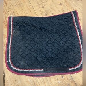 Black/red saddle pad used (will be washed)